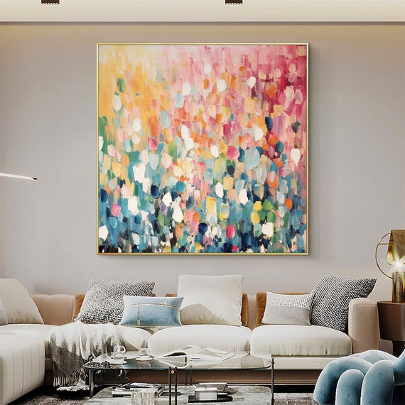 40x40" Metal Floating Frame For Canvas Paintings - DIY Gold Floater Frame For Wall Art