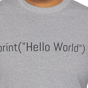 Python Code Programmer T-Shirt, Computer Coding Tee, Software Developer Gift, Unisex Programming Shirt, Hello World Design