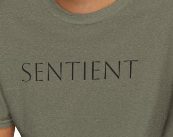 Sentient Not AI T-Shirt: Techy Unisex Softstyle Tee