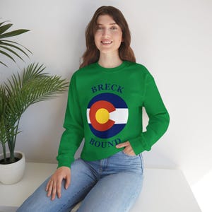 Breck Sweatshirt Colorado Flag Ski Trip Breckenridge Shirt Holidays