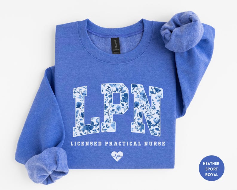 Licensed Practical Nurse Sweatshirt, Floral LPN Crewneck, LPN Nurse Gift, Lpn Sweater, Lpn Graduation Gift image 4