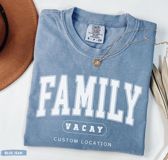 Custom Family Vacation Shirt, Personalized Family Vacay Tee, Matching Family Trip Shirt, Custom Location Vacation Tee, Summer Family Shirt