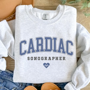 Cardiac Sonographer Sweatshirt, Ultrasound Student Gift, Ultrasound Technician Shirt, Ultrasound Tech Graduation Gift, RCS sweatshirt