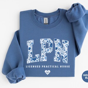 Licensed Practical Nurse Sweatshirt, Floral LPN Crewneck, LPN Nurse Gift, Lpn Sweater, Lpn Graduation Gift image 12