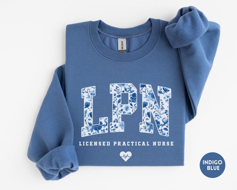 Licensed Practical Nurse Sweatshirt, Floral LPN Crewneck, LPN Nurse Gift, Lpn Sweater, Lpn Graduation Gift image 12