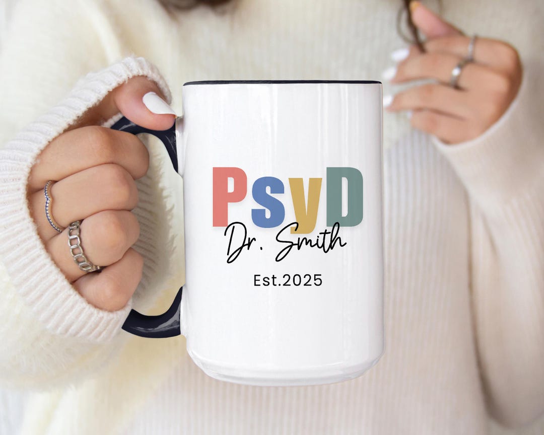 Psyd Graduation Personalized Psyd Mug, Psychologist Graduation Gift, Doctor of ...