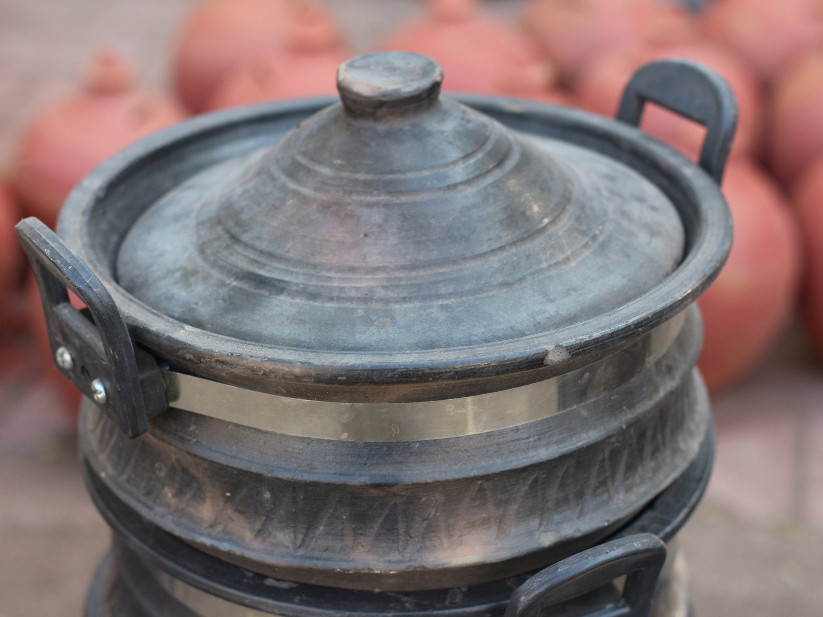 Cast Iron Dutch Oven,biryani Pot,cooking Pot With Lid,biryani Pot,induction  Bottom,stew Pot,casserole in Iron,dutch Oven for Dum Biriyani 
