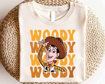 Camiseta de Woody de Toy Story de Disney, camiseta de Woody de Toy Story, camiseta de personaje de Toy Story, camiseta de Woody del sheriff de Toy Story, camiseta de Woody, camiseta de viaje de Disney