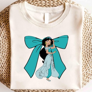 Chemise coquette princesse jasmin Disney, chemise princesse Disney, chemise Disney Aladdin et jasmin, chemise Magic Kingdom, chemise coquette nœud