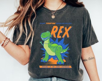 ディズニー ピクサー トイストーリー レックス シャツ、トイストーリー レックス 恐竜 シャツ、トイストーリー キャラクター シャツ、トイストーリー 映画 シャツ、トイストーリー マッチング シャツ