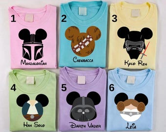 Chemise personnage Disney Star Wars, chemise Star Wars, chemise Galaxy's Edge, chemise Mandalorian, chemise Dark Vador, chemise Chewbacca, chemise Skywalker