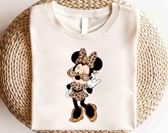 Disney Minnie Mouse Safari Shirt,Disney Animal Kingdom Matching Shirt,Disney Safari Tee,Disney Minnie Mouse Leopard Shirt, Disney Girl Shirt