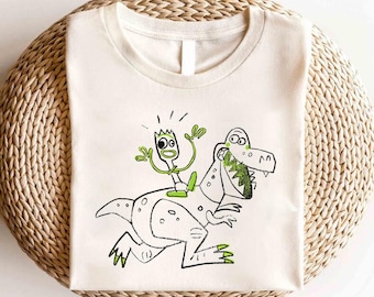 Camiseta de Toy Story Rex de Disney Pixar, camiseta de dinosaurio Rex de Toy Story, camiseta de personajes de Toy Story, camiseta de la película Toy Story, camiseta a juego de Toy Story