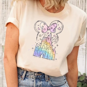 Disney Princess Castle Shirt,Disney Watercolor Castle,Magic Kingdom Shirt, Disney Girls Trip, Walt Disney Castle Shirt,Princess Castle Shirt