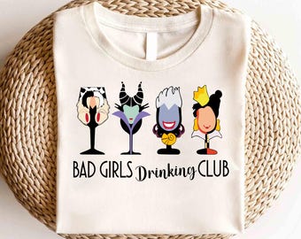 Disney Bad Girls Drinking Club Shirt, Disney Villain Drinking Shirt,Epcot Center Shirt, Disney Drinking Shirt,Disney Villains Drinking Shirt