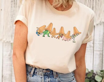 Chemise Toys Crossing, T-shirt personnage Toy Story, Chemise Toy Story, Woody Buzz l'Éclair, Vers l'infini et au-delà, Chemise Vous avez un ami en moi