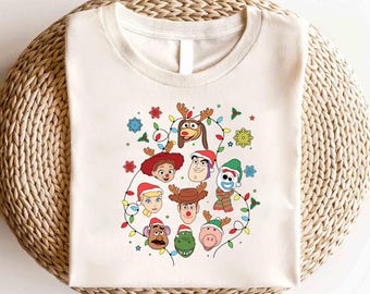 Disney Toy Story Friends Merry Christmas Shirt, Toy Story Character Christmas Shirt, Disney Matching Christmas Shirt, Christmas Party Shirt