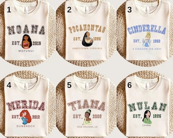 Disney Prinzessinnen Charakter Shirt, Prinzessin Geburtstagsparty Shirt, Disneyland Mädchen Reise Shirt, Disney Prinzessinnen Shirt, Disney Magic Kingdom Shirt