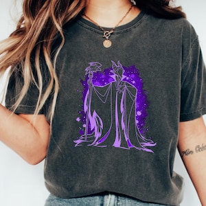 Disney Maleficent Silhouette Portrait Shirt, Disney Dornröschen Schurken T-Shirt, Disney Bösewichte Maleficent Shirt, Disney Magic Kingdom Shirt