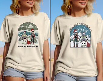 Disney Toy Story Friends Merry Christmas Shirt, Toy Story Character Christmas Shirt, Christmas Party Shirt, Disney Family Christmas Shirt