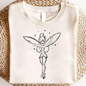 Disney Tinkerbell Sketch Shirt, Disney Family Shirt, Magic Kingdom Shirt,Disney Princess Tinkerbell Shirt, Disney Tinkerbell Neverland Shirt