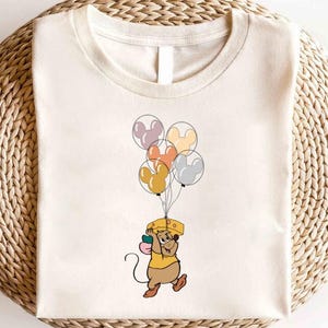 Disney Gus Gus Balloon Shirt, Gus Gus Cinderella Shirt,Snack Lover Mouse Shirt,Disney Cinderella Shirt,Disney Gus-Gus Shirt,Disney Mouse Tee