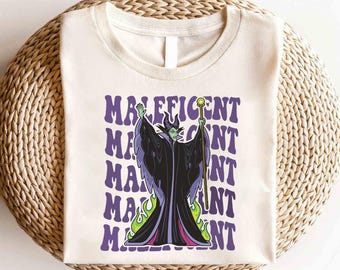 Disney vintage malafide portret shirt, Disney Doornroosje schurken T-shirt, Disney Villains malafide shirt, Disney Magic Kingdom shirt
