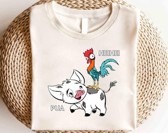 Disney Princess Moana Hei Hei And Pua Shirt, Disney Princess Shirt,Princess Moana Characters Shirt, Disney Moana Shirt, Disney Hei Hei Shirt
