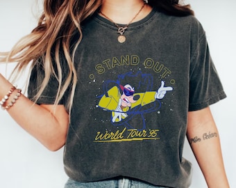 Disney 90s A Goofy Movie Powerline Stand Out World Tour 95 Shirt,Max Roxanne Powerline Shirt,Disney A Goofy Movie Shirt,Disney A Goofy Shirt