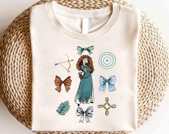 Disney Princess Merida Movie Shirt, Disney Merida Princess Shirt, Disney Coquette Bow Shirt, Disney Girls Trip Shirt, Magic Kingdom Shirt