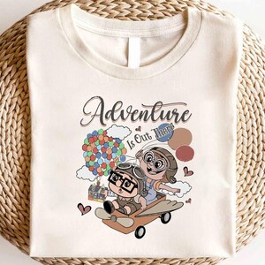 Disney Adventure Is Out There Shirt, Disney Carl And Ellie Shirt, Up Movie Shirt, Disney Family Matching Shirt, Disney Up Movie Couple Shirt