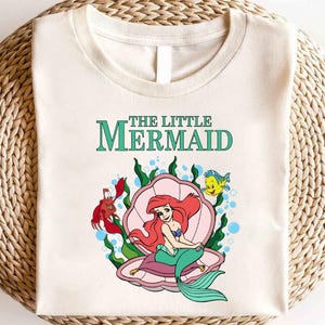 Camiseta de La Sirenita de Disney, camiseta de Ariel de La Sirenita, camiseta de Ariel de la princesa de Disney, camiseta de viaje de niñas de Disney, camiseta de cumpleaños de la princesa de Disney