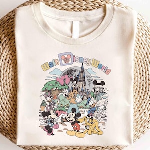 Disney shirt Mickey en vrienden, shirt Disney Mickey-personages, shirt Disney Friends, shirt Mickey en Minnie, shirt Disney-familie