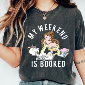 My Weekend Is Booked Shirt, Princess's Book Shop Tee, Belle's Book Cafe Shirt, Princess Belle's Book Shop Tee,Librarian Shirt,Librarian Gift