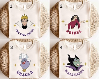 Disney Villains Bad Witches Club Coquette Bows Shirt,Disney Bad Guys Tee, Disney Villains Shirt,Maleficent Evil Queen Hades Jafar Scar Shirt