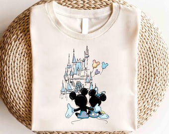 Disney Mickey and Minnie Castle Shirt, Disney Mickey Shirt, Magic Kingdom Shirt, Disney Castle Shirt,Disney Couple Shirt,Minnie Castle Shirt