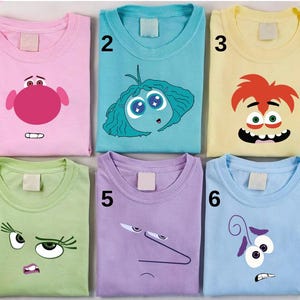 Disney Pixar Inside Out-tröja, mental hälsa-tröja, Idag är en Core Memory Day-tröja, Disney Feelings-tröja, Disney Inside Out-karaktärer-tröja