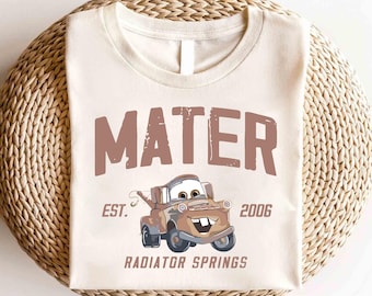 Camiseta de acuarela de Cars de Disney, camiseta de McQueen Cars, camiseta de campeón de la Copa Pistón, camiseta de Cars, camiseta de Radiator Springs de Cars