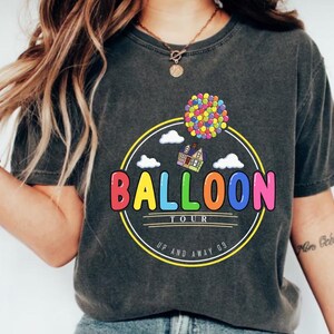 Disney Up Movie Friends Balloon Shirt, Disney Carl And Ellie Shirt,Up Movie Shirt, Disney Family Matching Shirt,Magic Kingdom Shirt,Carl Tee