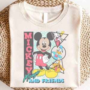 Disney shirt Mickey en vrienden, shirt Disney Mickey-personages, shirt Disney Friends, shirt Mickey en Minnie, shirt Disney-familie