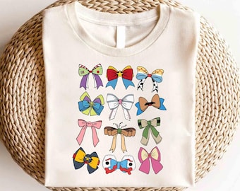 Camiseta con lazos de Toy Story de Disney, camiseta grupal de Toy Story de Disney, camiseta de Buzz Woody Jessie de Toy Story, camiseta de personajes de Toy Story de Disney