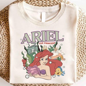 Camiseta de La Sirenita de Disney, camiseta de Ariel de La Sirenita, camiseta de Ariel de la princesa de Disney, camiseta de viaje de niñas de Disney, camiseta de cumpleaños de la princesa de Disney