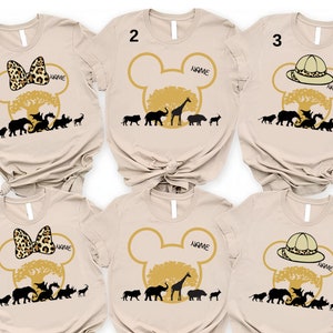 Custom Disney Animal Kingdom Shirt, Safari Family Matching Shirt, Disney Trip Shirt, Disney Birthday Shirt, Custom Name Shirt,Birthday Shirt