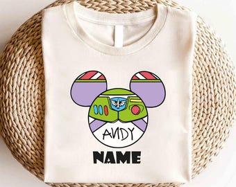Disney Toy Story Buzz Lightyear Custom Name Shirt,Toy Story Movie Characters Shirt,Buzz Lightyear Shirt, Toy Story Infinity and Beyond Shirt