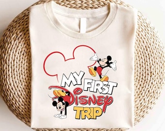 Mickey My First Disney Trip Shirt, Disney Mickey Mouse Shirt, Disney Party Shirt, Disneyland Family Vacation Shirt, Mickey and Friends Shirt