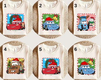 Disney Cars Lightning Mcqueen Christmas Shirt, Disney Cars Christmas Shirt, Christmas Cars Trip Shirt, Christmas Party Shirt, Christmas Gift