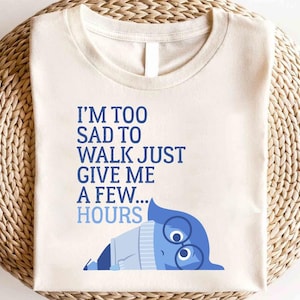 Disney Inside Out Give Me a Few Hours Sadness Shirt, Mental Health Tee,Disney Inside Out 2 Movie Tee,Inside Out Characters Tee,Sadness Shirt
