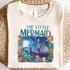 Camiseta de La Sirenita de Disney, camiseta de Ariel Flounder, camiseta de la Princesa Ariel, camiseta de Disney Girls Trip, camiseta de cumpleaños de princesa, camiseta Magic Kingdom