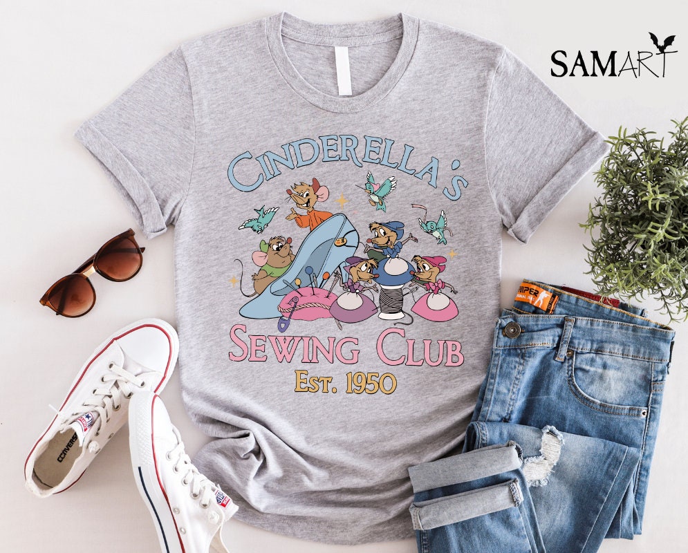 Vintage Disney Cinderella's Sewing Club Est 1950 Shirt,disney