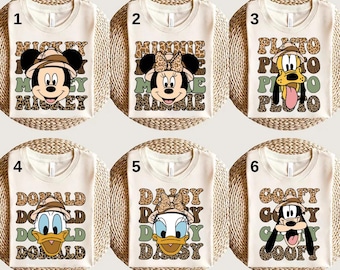 Camiseta Disney Mickey e amigos Safari, Camiseta combinando Disney Animal Kingdom, Camiseta Disney Wild Trip, Camiseta Safari Mode Disney, Camiseta Safari